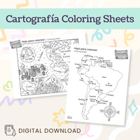 Cartografía Coloring Sheets