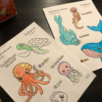 Océanos Coloring Sheets