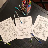 Océanos Coloring Sheets