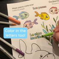Océanos Coloring Sheets