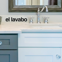 Spanish Labels for Bathroom