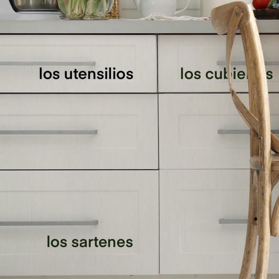 Spanish Labels for Kitchen