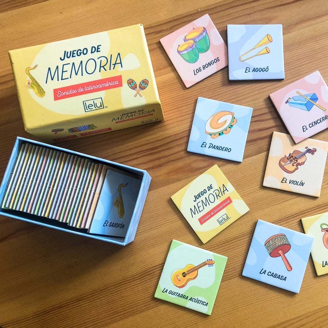 Juego de memoria: Sonidos de latinoamérica